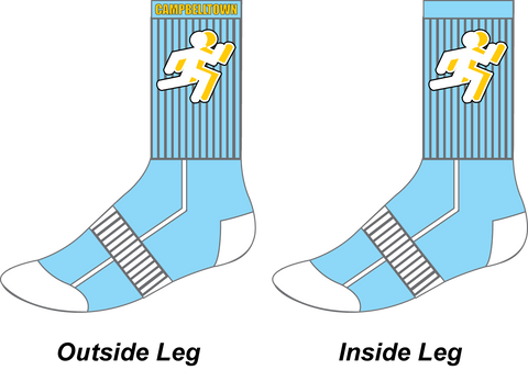 CAMPBELLTOWN CAC - Crew Socks (Sky Blue)
