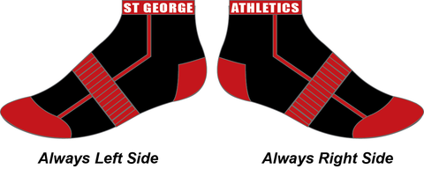 ST GEORGE DISTRICT AC - Club Socks Ankle (Two Pair Pack)