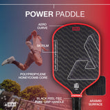 JOOLA Hyperion Double Vision 16mm Pickleball Paddle - Blaze Red