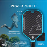 JOOLA Perseus Double Vision 16mmPickleball Paddle - Bolt Blue