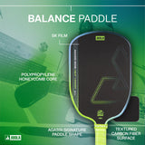 JOOLA Agassi Edge Heat Vision 16mm Pickleball Paddle - Surge Green