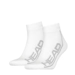 HEAD SOCKS TENNIS 2P STRIPE QUARTER - White