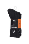 MEN'S 3PPK HALF CUSHION CREW SOCKS - Black