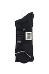 MEN'S 3PPK HALF CUSHION CREW SOCKS - Black