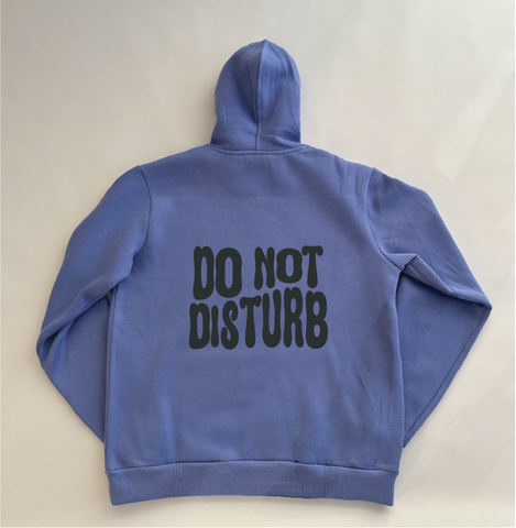 DO NOT DISTURB - Custom Purple Puff Hoodie
