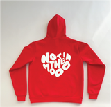 NOT IN THE MOOD - Custom Red Puff Hoodie