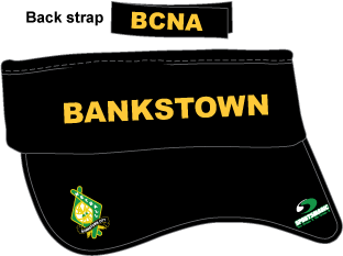 BANKSTOWN CITY NETBALL - Soft Peak Visor