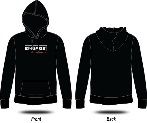 Engage Pickleball - Black Hoodie