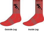 QUAKERS HILL LAC - Red Crew Socks