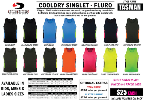 AUSSIE PACIFIC - Tasman Singlets