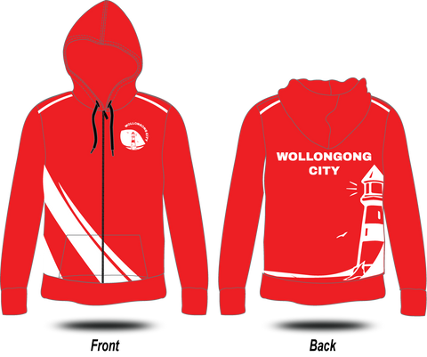 WOLLONGONG CITY LAC - Hoodie (with zip)