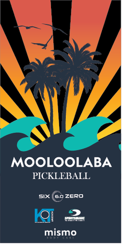 Mooloolaba Pickleball - Sublimated Towel (black) - PREORDER