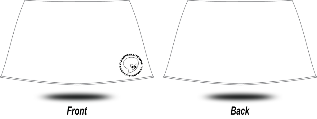 White sales netball skirt