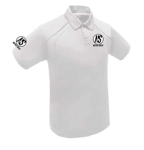 NETBALL SCOOP - Staff Polo (White)