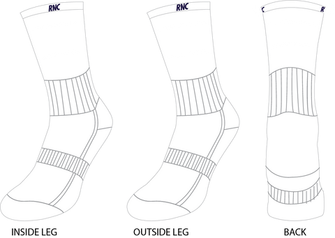 RAZORBACK NETBALL - Crew Socks