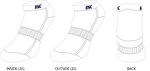 RAZORBACK NETBALL - Ankle Socks