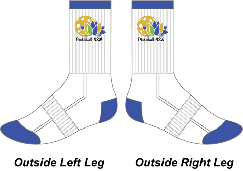 PICKLEBALL NSW- Crew Socks (White)