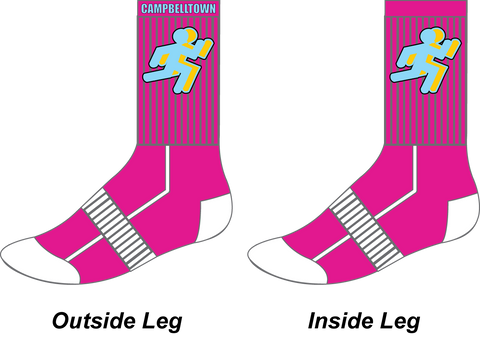 CAMPBELLTOWN CAC - Crew Socks (Pink)