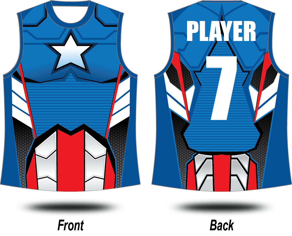 CHARACTER DESIGNS Captain America Singlet A