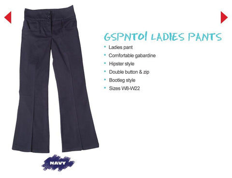 SCHOOLWEAR - GSPNT001 Ladies’ Pants