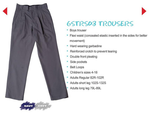 SCHOOLWEAR - GSTRS003 Trousers