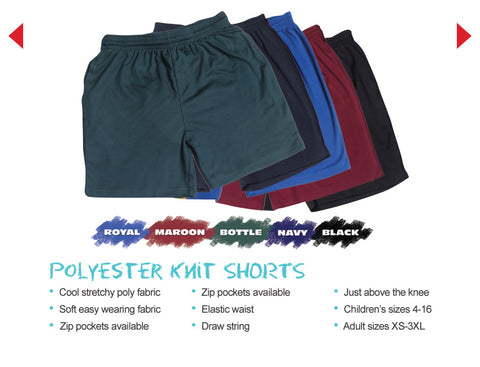 SCHOOLWEAR - Polyester Knit Shorts