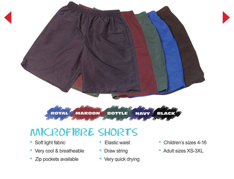 SCHOOLWEAR - Microfibre Shorts