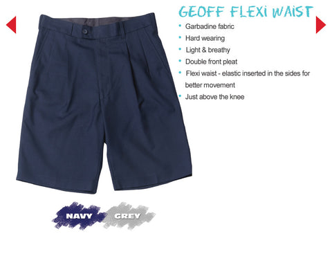 SCHOOLWEAR - Geoff Flexi Waist Shorts