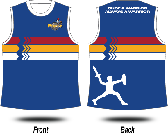 CAMPBELLTOWN WARRIORS JRLFC - Singlets