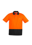 SYZMIK WORKWEAR - Unisex Hi Vis Basic Spliced Polo - Short Sleeve - ZH231