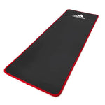 adidas training mat is 183cm long and 61cm wide when rolled out flat.