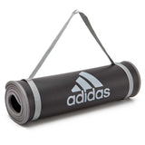 adidas Training Mat - Grey - Strong velcro shoulder strap included for easy storage and transportation.